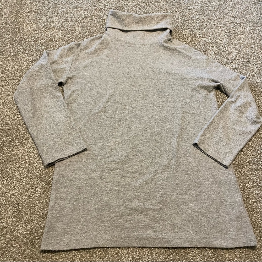 Reformation Turtleneck Sweater dress mini‎ gray small classic minimalist modern